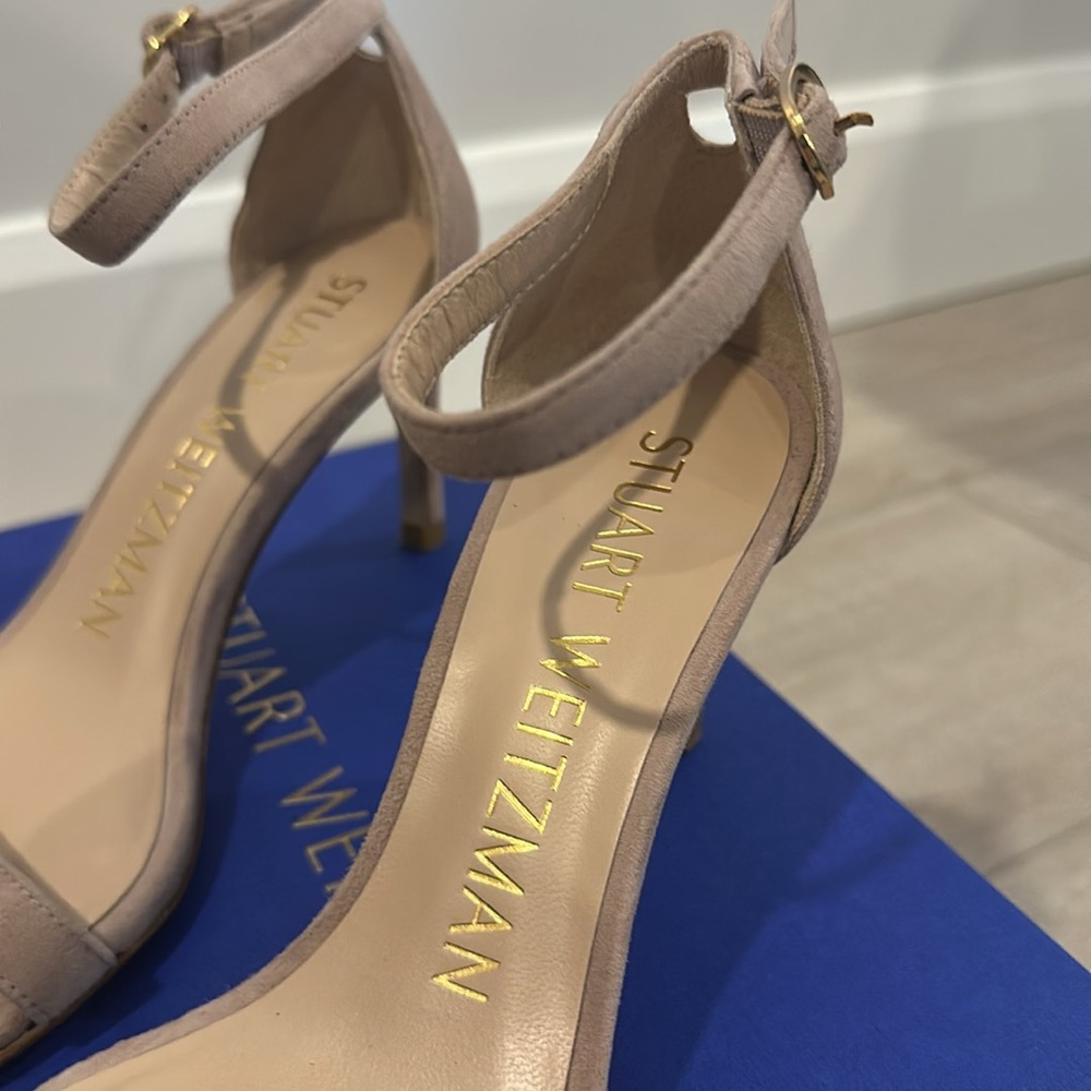 Stuart Weitzman Nudist Ankle Strap Sandal - Picture 2 of 8